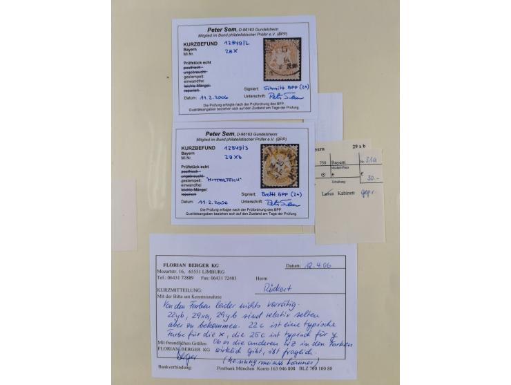 1849/1920, umfangreiche gestempelte Sammlung inkl. Dienst- und Portomarken mit vielen Farben und Besonderheiten. Dabei u.a. t