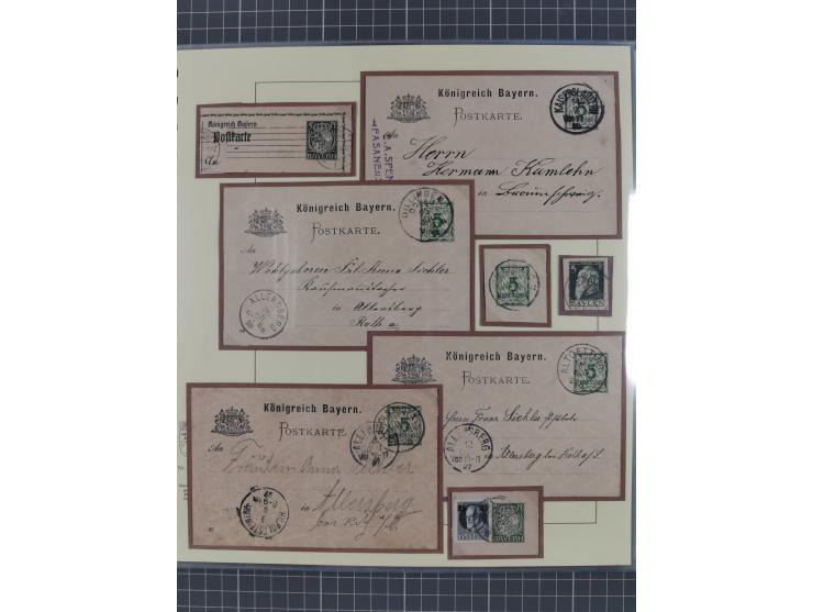 1849/1920, umfangreiche gestempelte Sammlung inkl. Dienst- und Portomarken mit vielen Farben und Besonderheiten. Dabei u.a. t