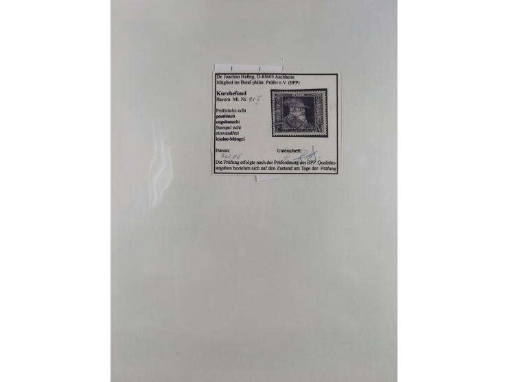 1849/1920, umfangreiche gestempelte Sammlung inkl. Dienst- und Portomarken mit vielen Farben und Besonderheiten. Dabei u.a. t