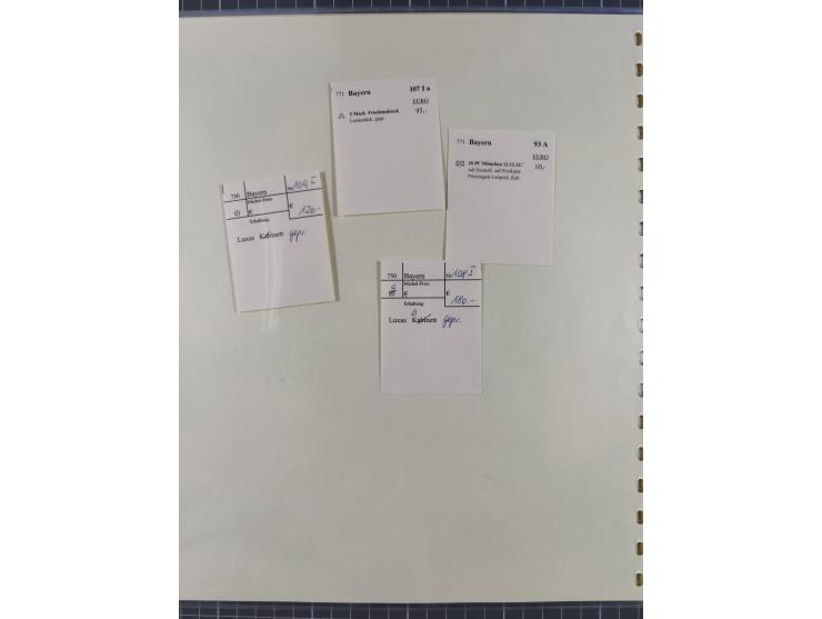 1849/1920, umfangreiche gestempelte Sammlung inkl. Dienst- und Portomarken mit vielen Farben und Besonderheiten. Dabei u.a. t