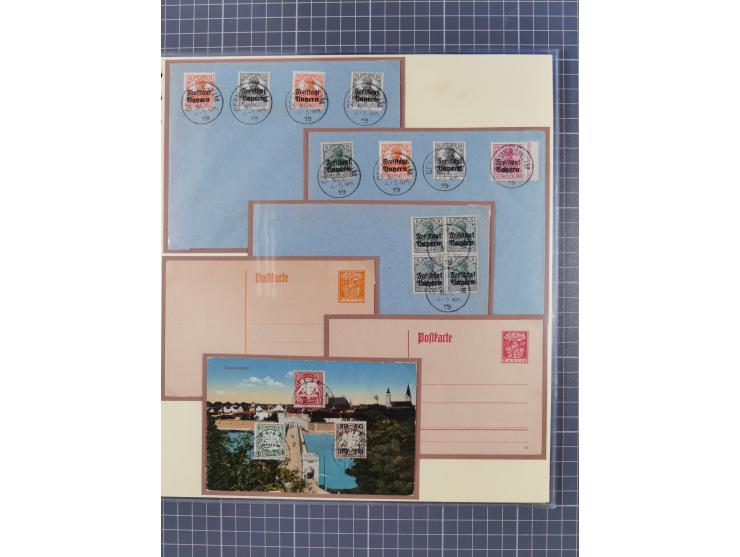 1849/1920, umfangreiche gestempelte Sammlung inkl. Dienst- und Portomarken mit vielen Farben und Besonderheiten. Dabei u.a. t