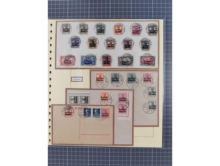 1849/1920, umfangreiche gestempelte Sammlung inkl. Dienst- und Portomarken mit vielen Farben und Besonderheiten. Dabei u.a. t