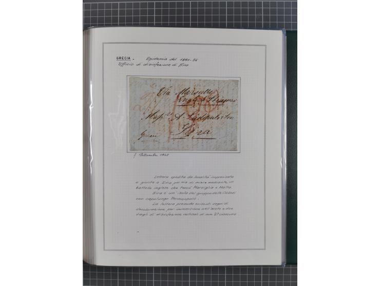 ALLE WELT: 1831/1907, 12 Briefe, meist um 1840, dabei Brief mit papiergedecktem Siegel “President Majesty’s Forces in Egypt …