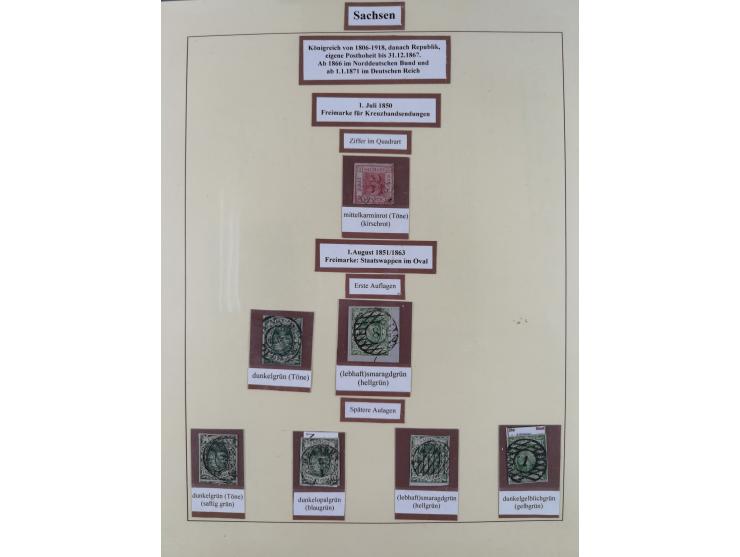 1850/63, gestempelte Sammlung mit u.a. einwandfreier Mi.-Nr. 1b (FA Rismondo BPP), 2IId (FA Vaatz BPP), Mi.-Nr. 12d (FA Rismo