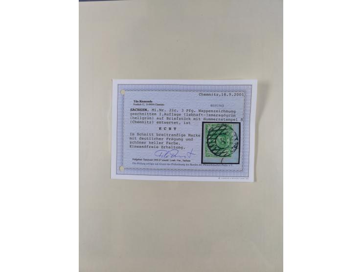 1850/63, gestempelte Sammlung mit u.a. einwandfreier Mi.-Nr. 1b (FA Rismondo BPP), 2IId (FA Vaatz BPP), Mi.-Nr. 12d (FA Rismo