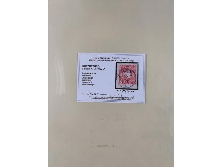 1850/63, gestempelte Sammlung mit u.a. einwandfreier Mi.-Nr. 1b (FA Rismondo BPP), 2IId (FA Vaatz BPP), Mi.-Nr. 12d (FA Rismo