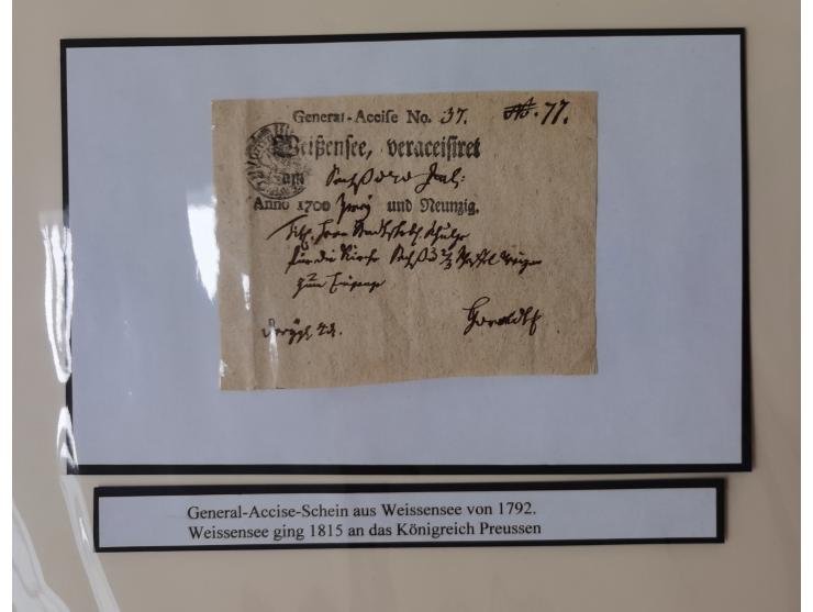 1638/1868, Ausstellungssammlung 'Vom Geleitsweg zur Poststraße', zu historischen Poststraßen in Sachsen, aufgezogen auf 7 gro