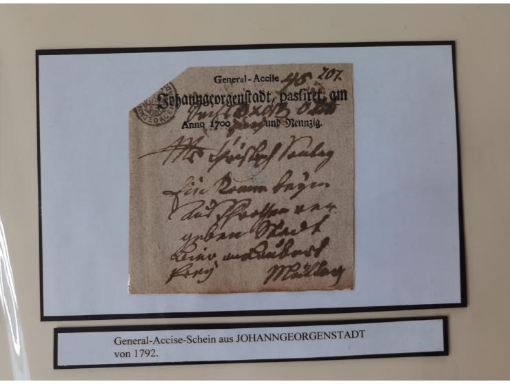 1638/1868, Ausstellungssammlung 'Vom Geleitsweg zur Poststraße', zu historischen Poststraßen in Sachsen, aufgezogen auf 7 gro