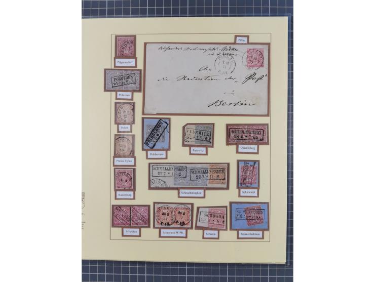 1868/70, gestempelte Sammlung inkl. Dienstmarken und Elass-Lothrigen mit schönen Briefstücken und 14 Briefen und Ganzsachen. 