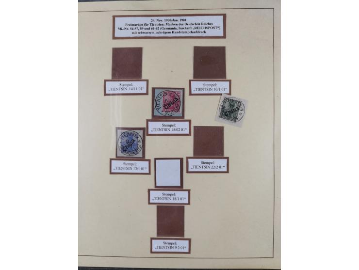 1898/1919, meist gestempelte Sammlung mit besseren und kpl. Ausgaben und bis auf wenige Ausnahmen auf schönen Briefstücken. D