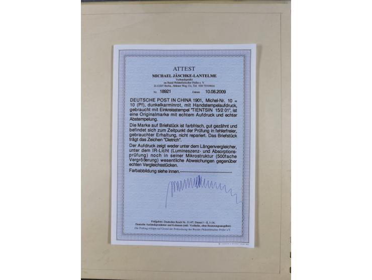 1898/1919, meist gestempelte Sammlung mit besseren und kpl. Ausgaben und bis auf wenige Ausnahmen auf schönen Briefstücken. D