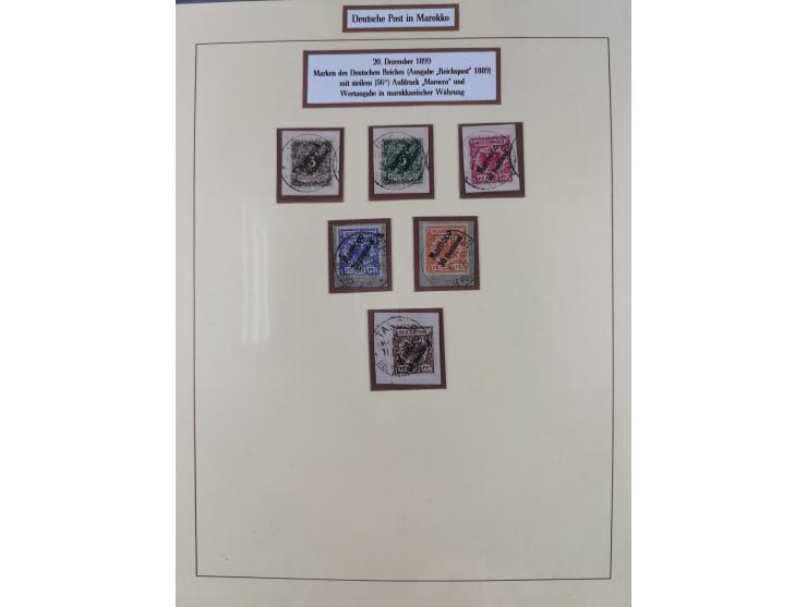 1899/1911, in den Hauptnummern kpl. Sammlung auf Briefstücken mit zusätzlich Mi.-Nr. 17I/II, 18I/II, 19I/I (doppelt sign. Bot