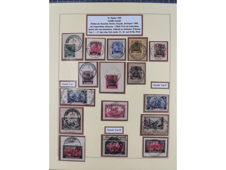 1884/1908, in den Hauptnummern überkomplette Sammlung auf Briefstücken mit zusätzlich u.a. Mi.-Nr. 23I/II (sign. Mansfeld), 1