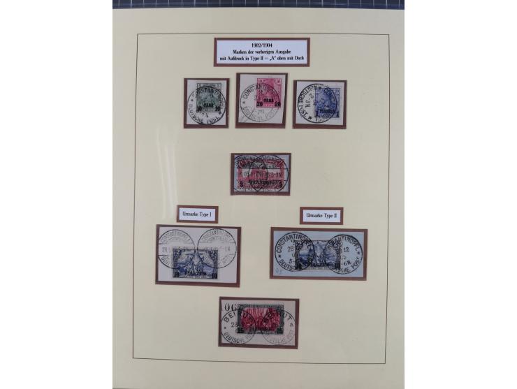 1884/1908, in den Hauptnummern überkomplette Sammlung auf Briefstücken mit zusätzlich u.a. Mi.-Nr. 23I/II (sign. Mansfeld), 1