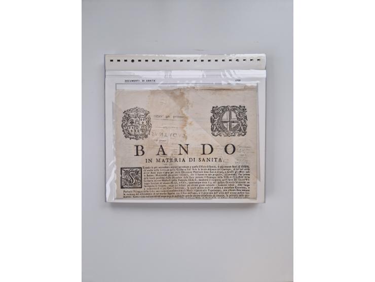 MODENA: 1691/1865, über 140 Briefe und Dokumente, viele mit seltenen Stempeln ab ca. 1806, dabei u.a. Expressbrief an den Bür