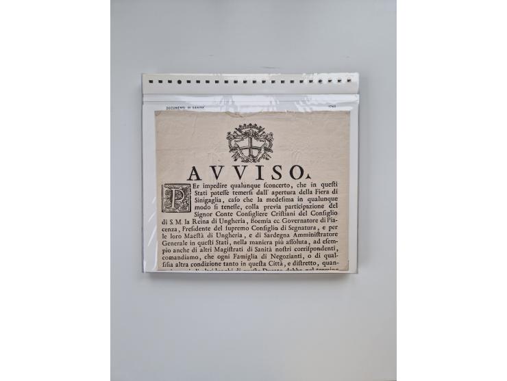 MODENA: 1691/1865, über 140 Briefe und Dokumente, viele mit seltenen Stempeln ab ca. 1806, dabei u.a. Expressbrief an den Bür