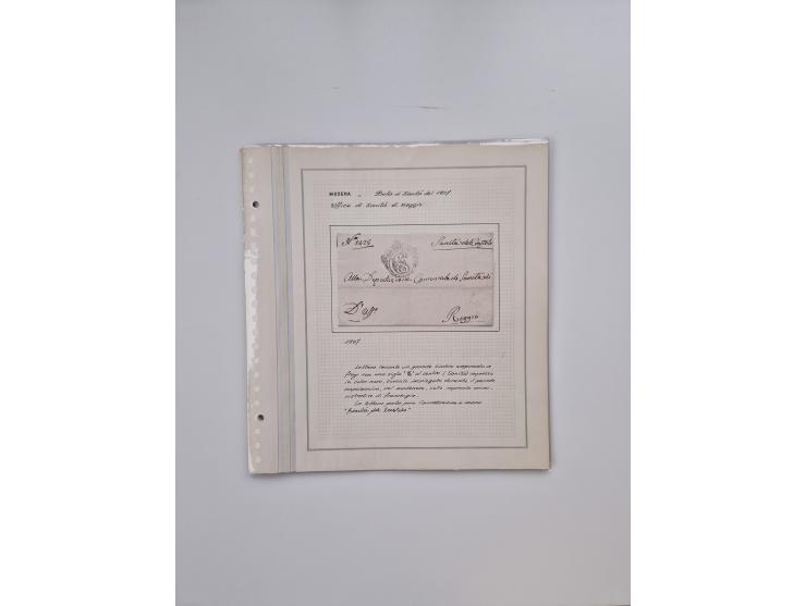 MODENA: 1691/1865, über 140 Briefe und Dokumente, viele mit seltenen Stempeln ab ca. 1806, dabei u.a. Expressbrief an den Bür