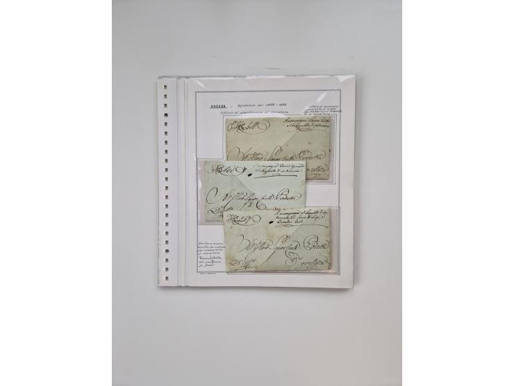 MODENA: 1691/1865, über 140 Briefe und Dokumente, viele mit seltenen Stempeln ab ca. 1806, dabei u.a. Expressbrief an den Bür