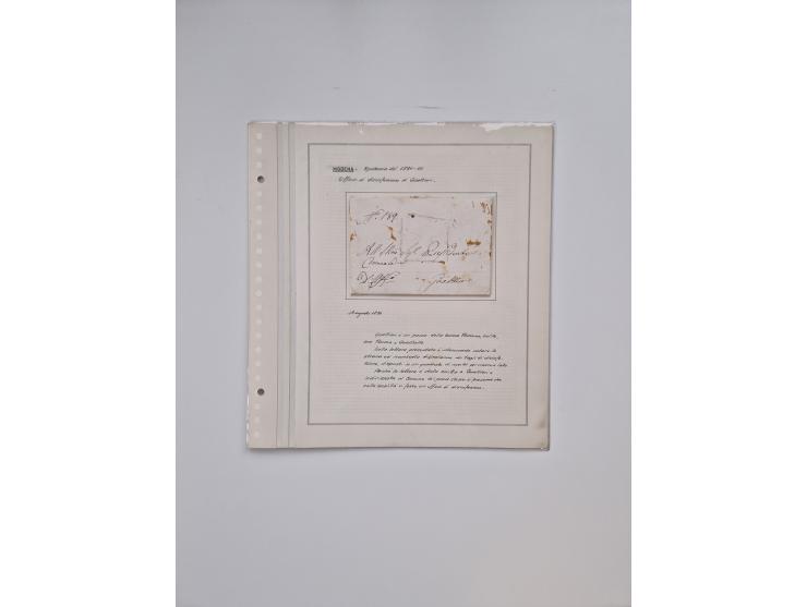 MODENA: 1691/1865, über 140 Briefe und Dokumente, viele mit seltenen Stempeln ab ca. 1806, dabei u.a. Expressbrief an den Bür