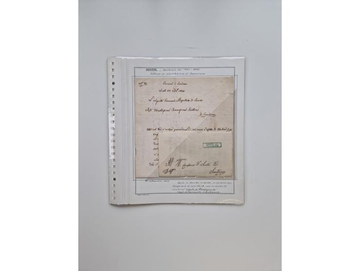 MODENA: 1691/1865, über 140 Briefe und Dokumente, viele mit seltenen Stempeln ab ca. 1806, dabei u.a. Expressbrief an den Bür