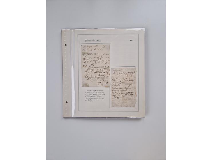 MODENA: 1691/1865, über 140 Briefe und Dokumente, viele mit seltenen Stempeln ab ca. 1806, dabei u.a. Expressbrief an den Bür