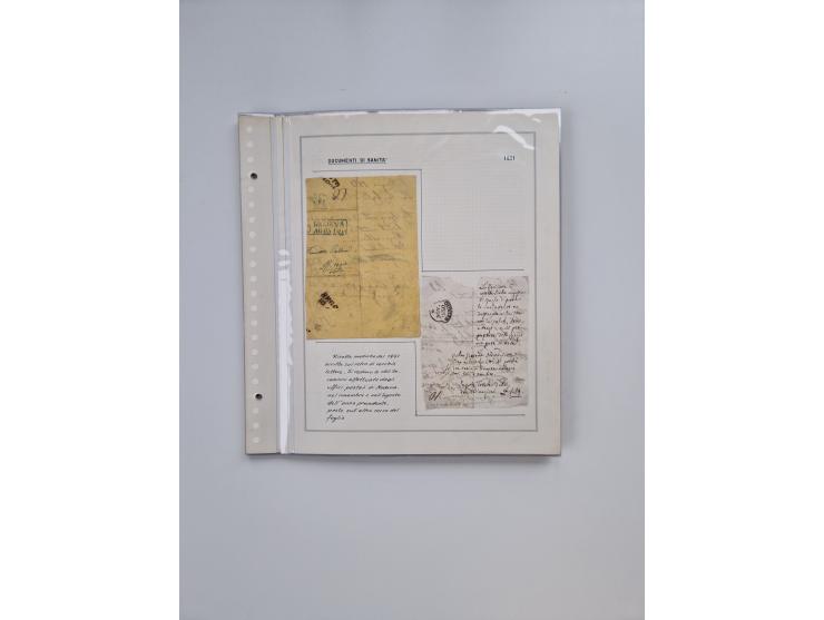 MODENA: 1691/1865, über 140 Briefe und Dokumente, viele mit seltenen Stempeln ab ca. 1806, dabei u.a. Expressbrief an den Bür