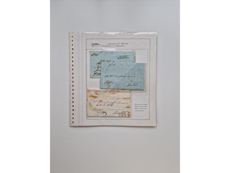 MODENA: 1691/1865, über 140 Briefe und Dokumente, viele mit seltenen Stempeln ab ca. 1806, dabei u.a. Expressbrief an den Bür