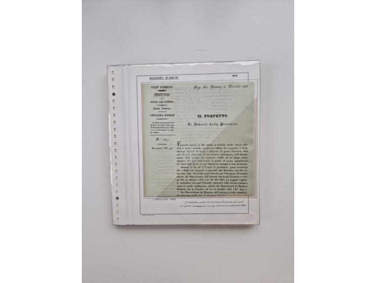 MODENA: 1691/1865, über 140 Briefe und Dokumente, viele mit seltenen Stempeln ab ca. 1806, dabei u.a. Expressbrief an den Bür