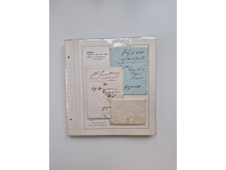 MODENA: 1691/1865, über 140 Briefe und Dokumente, viele mit seltenen Stempeln ab ca. 1806, dabei u.a. Expressbrief an den Bür