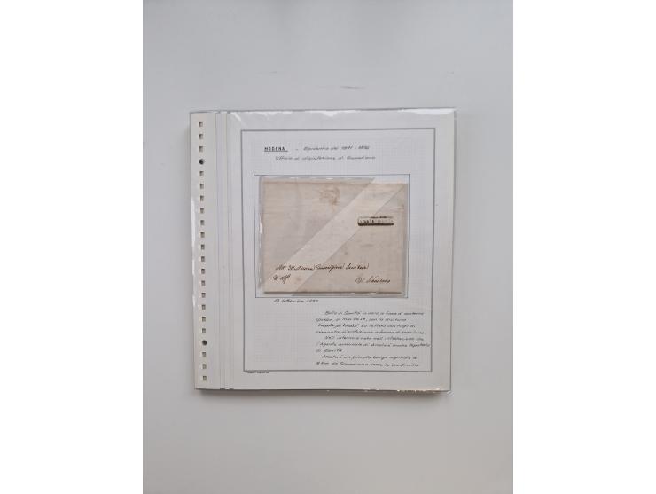 MODENA: 1691/1865, über 140 Briefe und Dokumente, viele mit seltenen Stempeln ab ca. 1806, dabei u.a. Expressbrief an den Bür