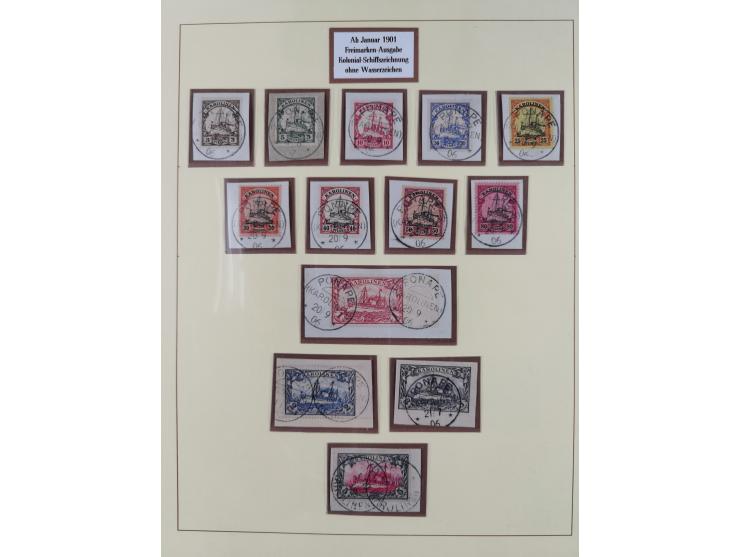 1899/1910, in den Hauptnummern kpl. Sammlung auf Briefstücken. Dabei Mi.-Nr. 1I (FA Dr. Lantelme BPP), Mi.-Nr. 5I (FA Bothe B