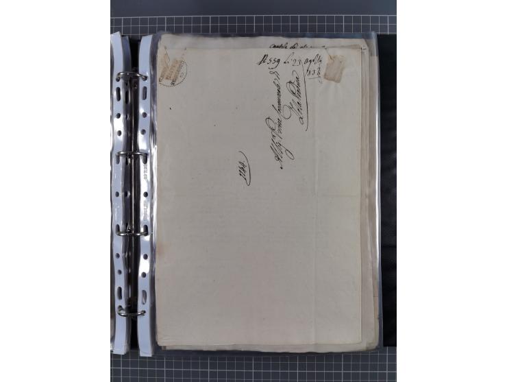 KIRCHENSTAAT: 1835/37, Sammlung von über 80 Dokumenten und Briefen zu den päpstlichen Sanitätszirkularen “Circolare di Sanità