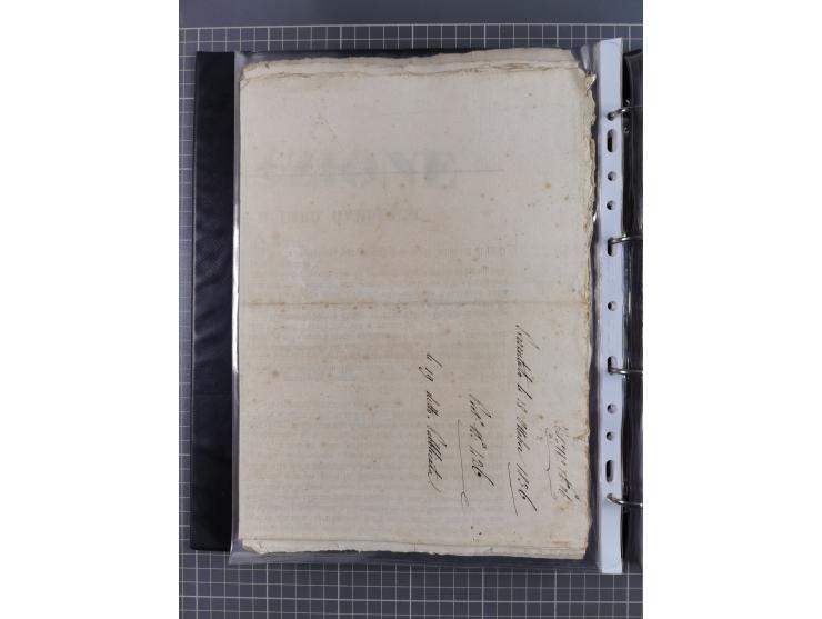 KIRCHENSTAAT: 1835/37, Sammlung von über 80 Dokumenten und Briefen zu den päpstlichen Sanitätszirkularen “Circolare di Sanità