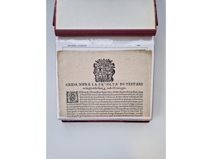 KIRCHENSTAAT: 1630/1886, sehr reichhaltige Sammlung mit über 370 Briefen und Dokumenten, darunter u. a. ein Dokument über die