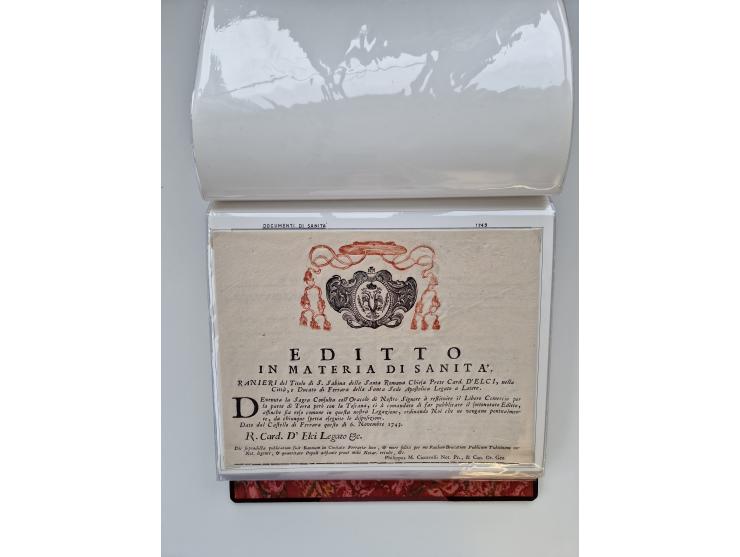 KIRCHENSTAAT: 1630/1886, sehr reichhaltige Sammlung mit über 370 Briefen und Dokumenten, darunter u. a. ein Dokument über die