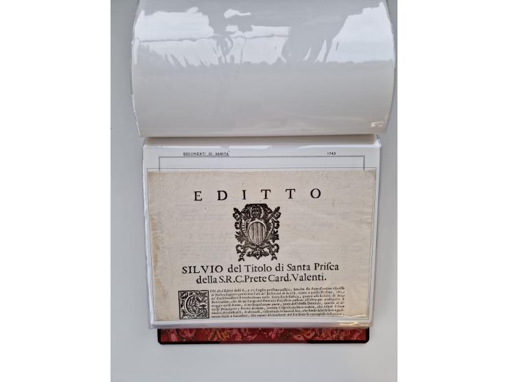 KIRCHENSTAAT: 1630/1886, sehr reichhaltige Sammlung mit über 370 Briefen und Dokumenten, darunter u. a. ein Dokument über die