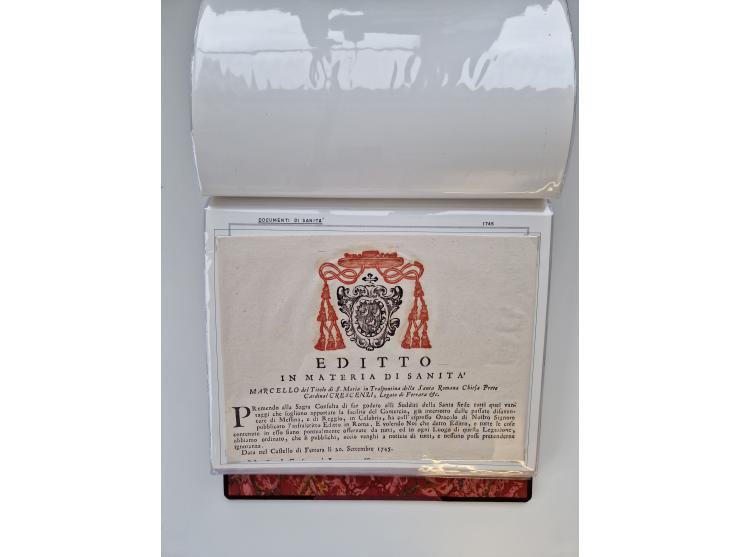 KIRCHENSTAAT: 1630/1886, sehr reichhaltige Sammlung mit über 370 Briefen und Dokumenten, darunter u. a. ein Dokument über die