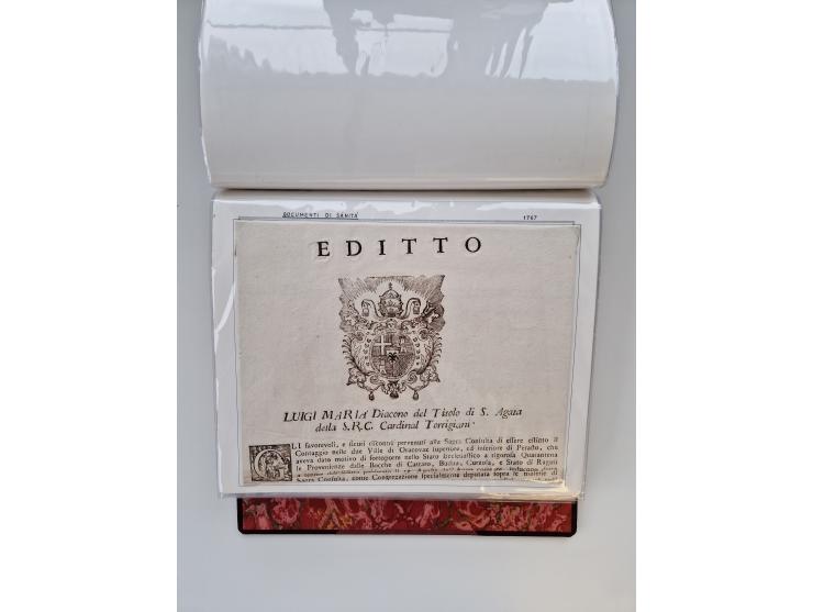 KIRCHENSTAAT: 1630/1886, sehr reichhaltige Sammlung mit über 370 Briefen und Dokumenten, darunter u. a. ein Dokument über die