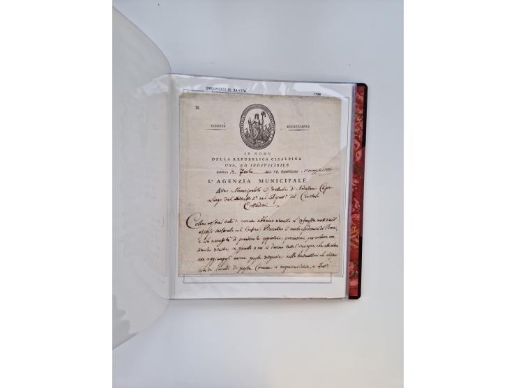 KIRCHENSTAAT: 1630/1886, sehr reichhaltige Sammlung mit über 370 Briefen und Dokumenten, darunter u. a. ein Dokument über die