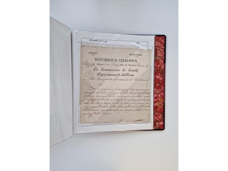 KIRCHENSTAAT: 1630/1886, sehr reichhaltige Sammlung mit über 370 Briefen und Dokumenten, darunter u. a. ein Dokument über die