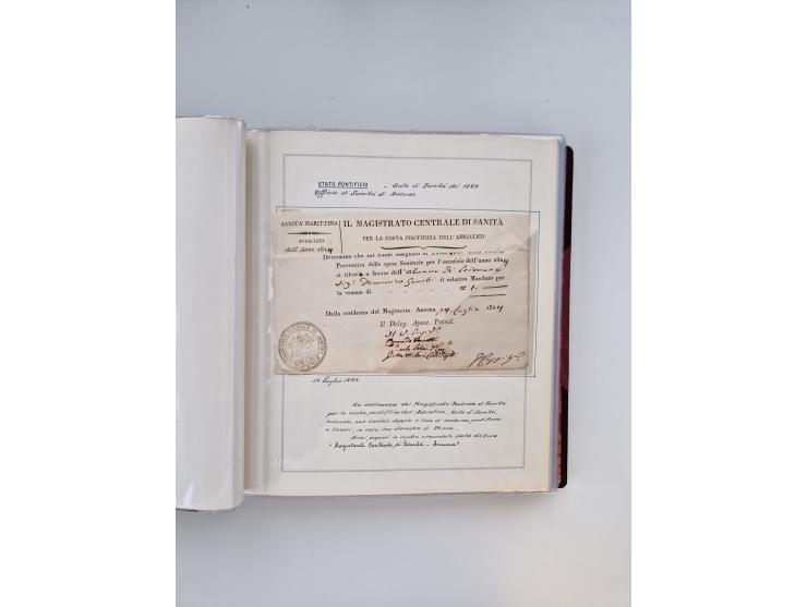 KIRCHENSTAAT: 1630/1886, sehr reichhaltige Sammlung mit über 370 Briefen und Dokumenten, darunter u. a. ein Dokument über die