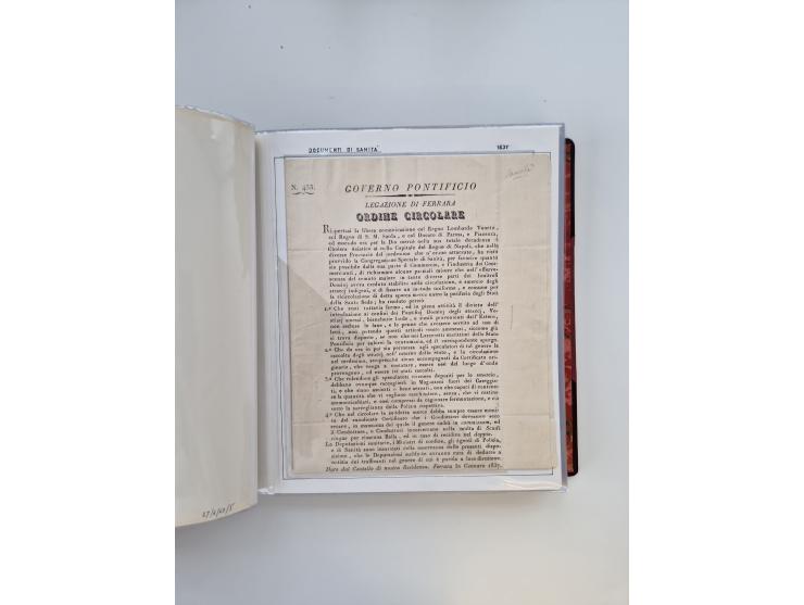 KIRCHENSTAAT: 1630/1886, sehr reichhaltige Sammlung mit über 370 Briefen und Dokumenten, darunter u. a. ein Dokument über die