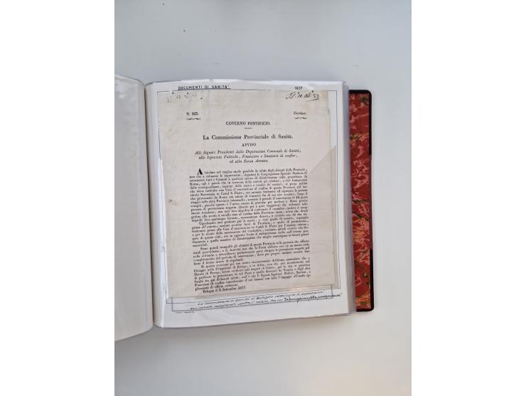 KIRCHENSTAAT: 1630/1886, sehr reichhaltige Sammlung mit über 370 Briefen und Dokumenten, darunter u. a. ein Dokument über die