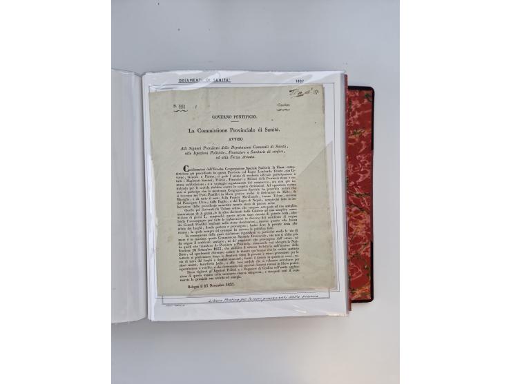 KIRCHENSTAAT: 1630/1886, sehr reichhaltige Sammlung mit über 370 Briefen und Dokumenten, darunter u. a. ein Dokument über die