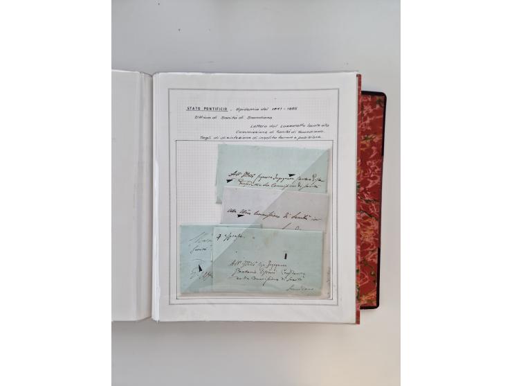 KIRCHENSTAAT: 1630/1886, sehr reichhaltige Sammlung mit über 370 Briefen und Dokumenten, darunter u. a. ein Dokument über die