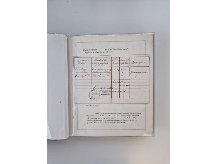 KIRCHENSTAAT: 1630/1886, sehr reichhaltige Sammlung mit über 370 Briefen und Dokumenten, darunter u. a. ein Dokument über die