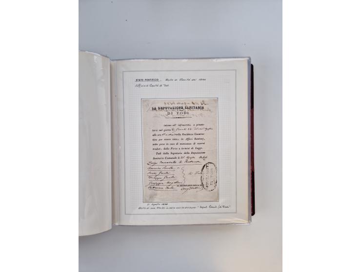 KIRCHENSTAAT: 1630/1886, sehr reichhaltige Sammlung mit über 370 Briefen und Dokumenten, darunter u. a. ein Dokument über die