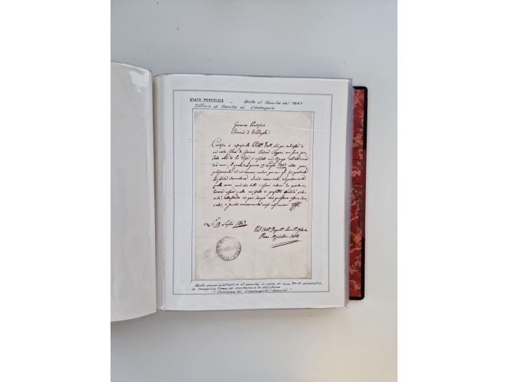 KIRCHENSTAAT: 1630/1886, sehr reichhaltige Sammlung mit über 370 Briefen und Dokumenten, darunter u. a. ein Dokument über die