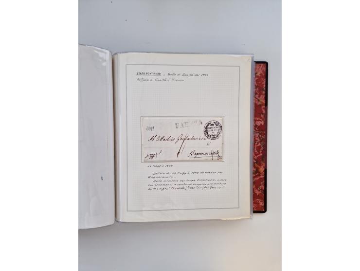 KIRCHENSTAAT: 1630/1886, sehr reichhaltige Sammlung mit über 370 Briefen und Dokumenten, darunter u. a. ein Dokument über die