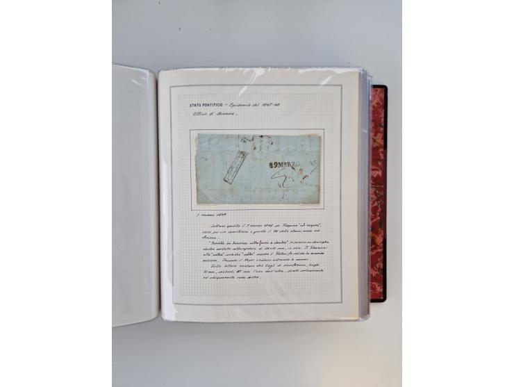 KIRCHENSTAAT: 1630/1886, sehr reichhaltige Sammlung mit über 370 Briefen und Dokumenten, darunter u. a. ein Dokument über die